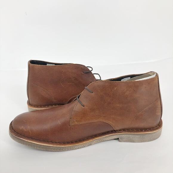 Crevo Footwear Mens Morraco Chukka Boot 13 Brown Lace Heel Leather Ankle NWOB - Picture 7 of 11